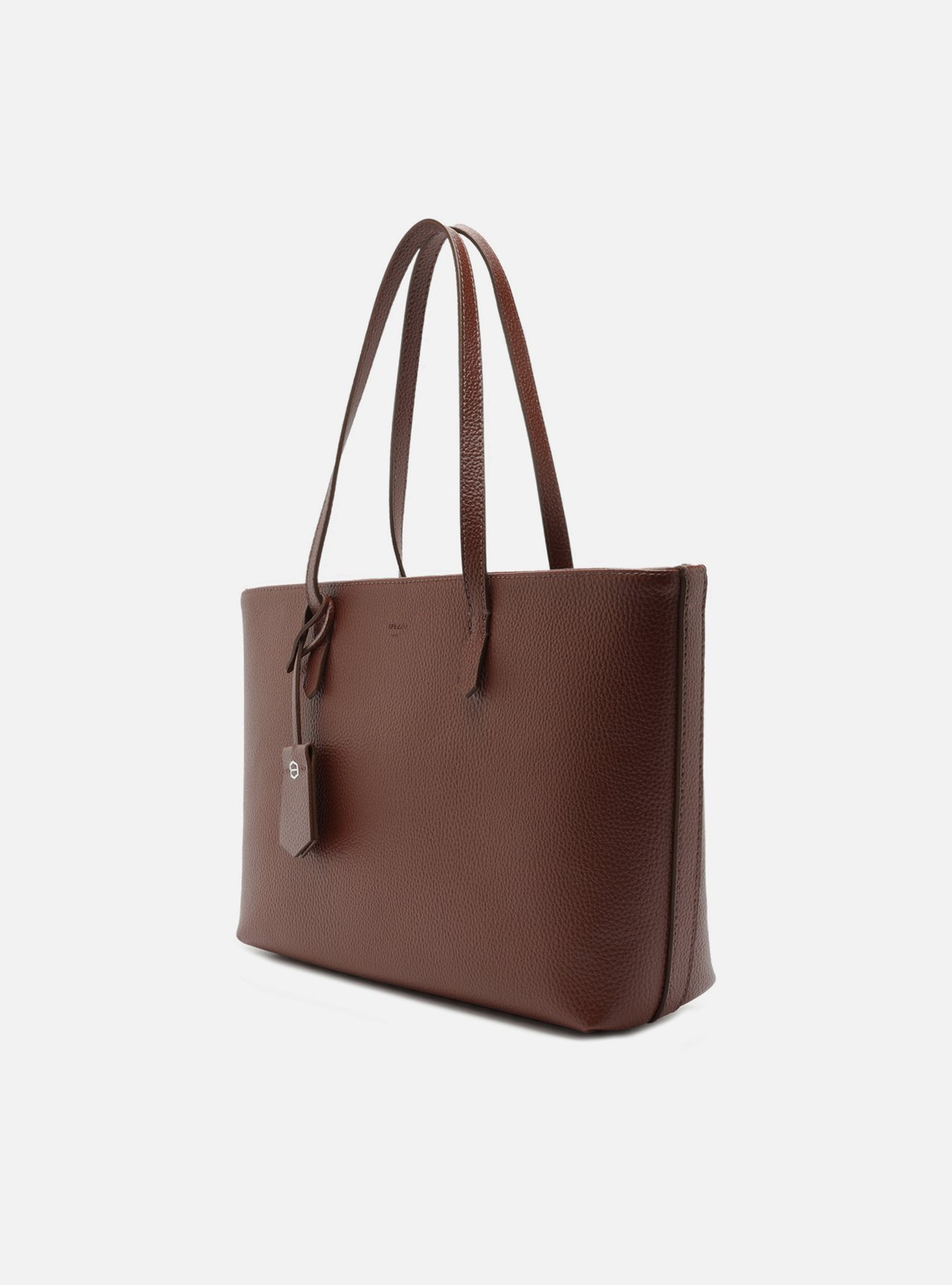 Bolsa Shopping Marrom Grande Granulada — foto 2