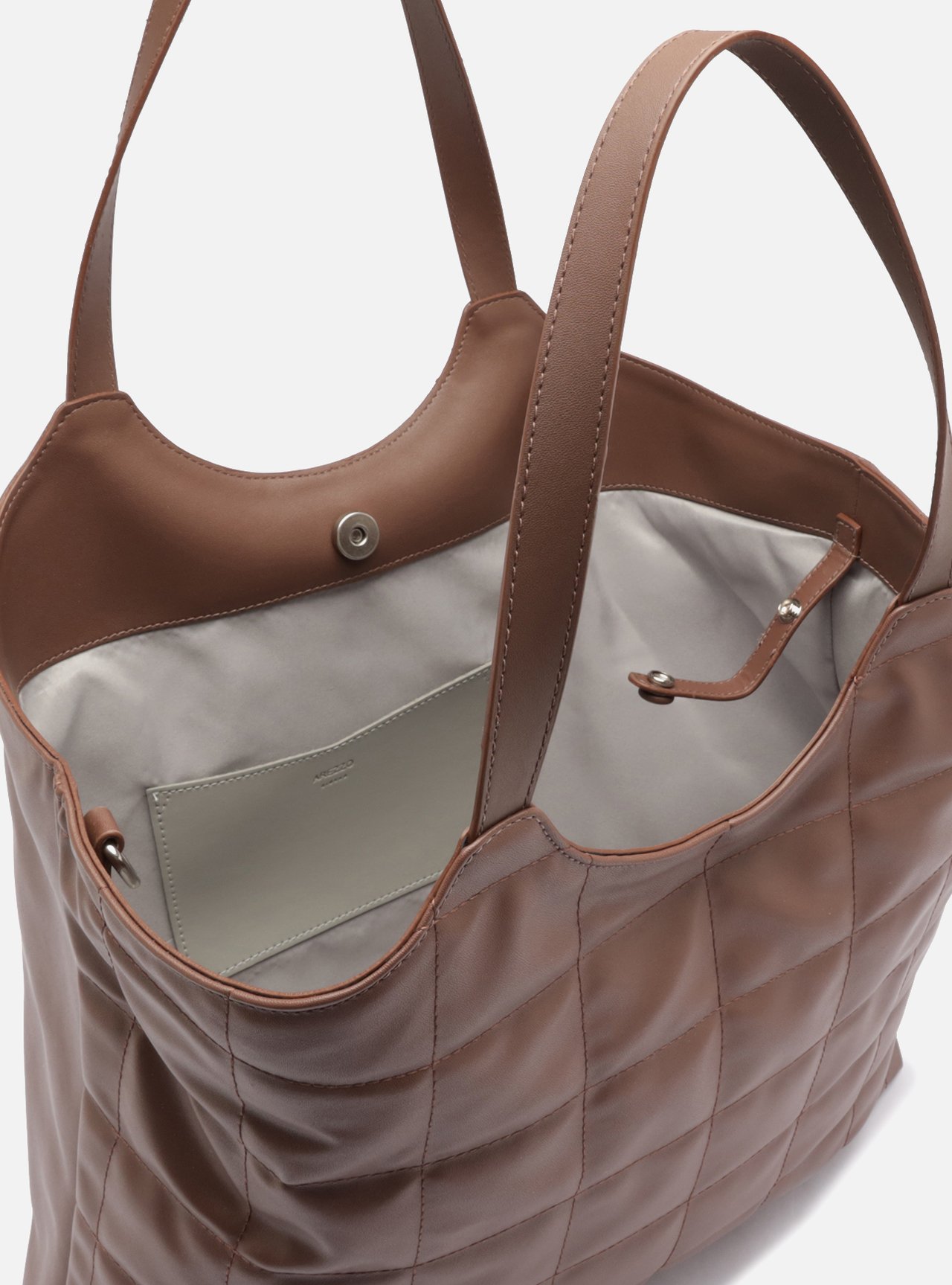 Bolsa Shopping Marrom Grande Matelassê — foto 4