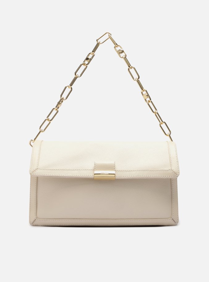 Bolsa Satchel Off White Couro Grande Corrente