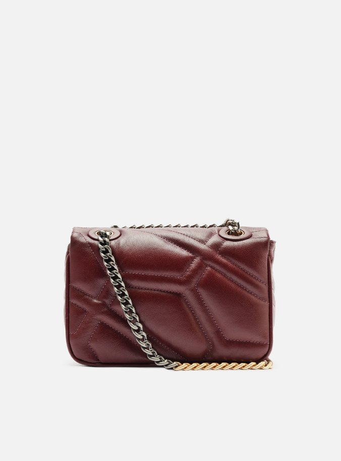 Bolsa Tiracolo Bordô Couro Emma Média