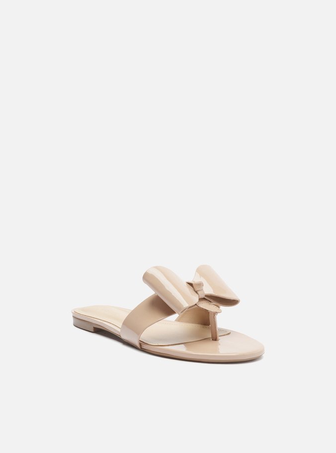 Rasteira Nude Minimalista Laço