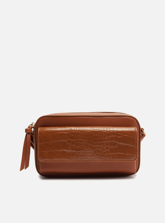 Bolsa Tiracolo Marrom Pequena