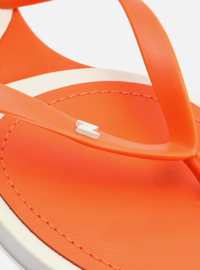 Chinelo de Dedo Laranja Brizza
