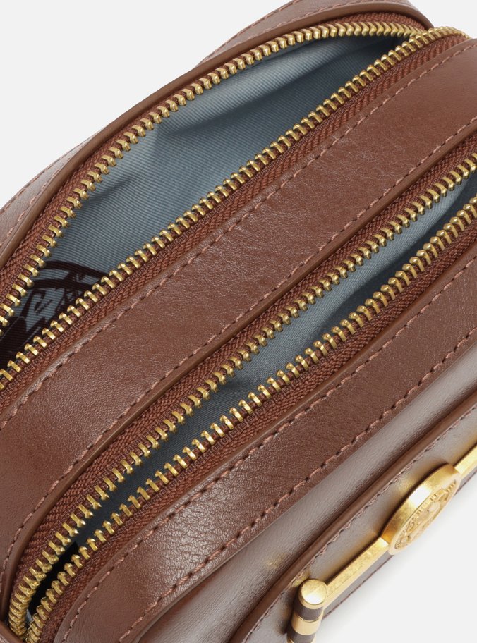 Bolsa Tiracolo Marrom Couro  Pequena