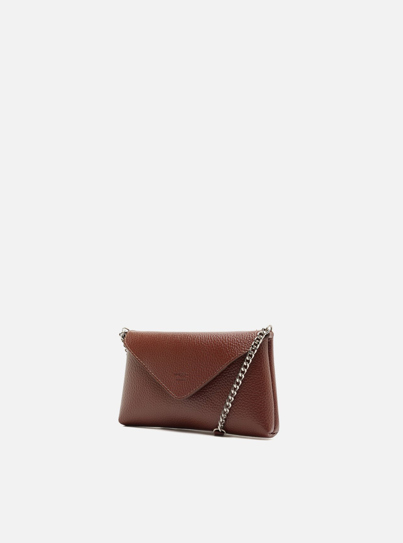 Bolsa Tiracolo Marrom Pequena Corrente — foto 2