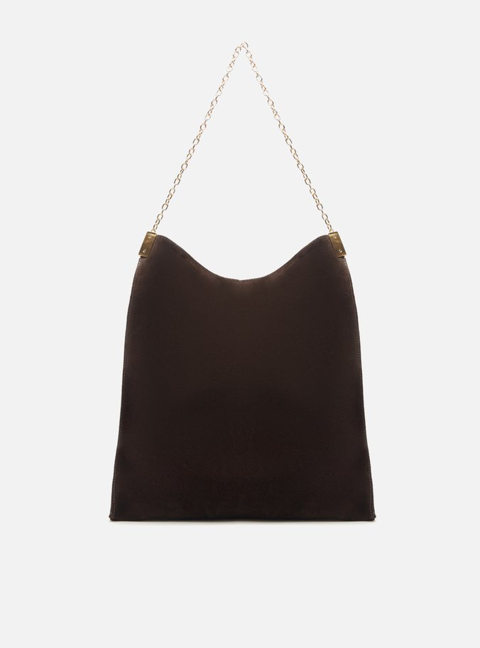 Bolsa Tote Marrom Suede Grande Matelassê
