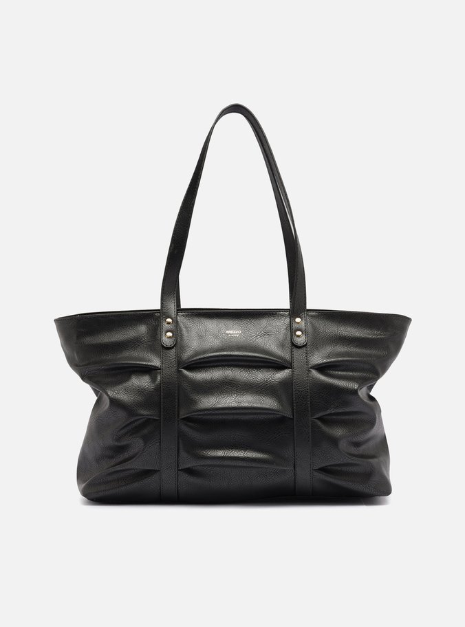 Bolsa Shopping Preta Grande Franzida