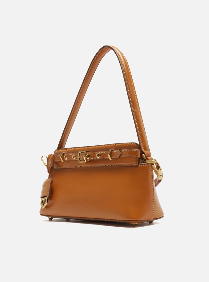Bolsa Tiracolo Caramelo Couro Pequena Victória