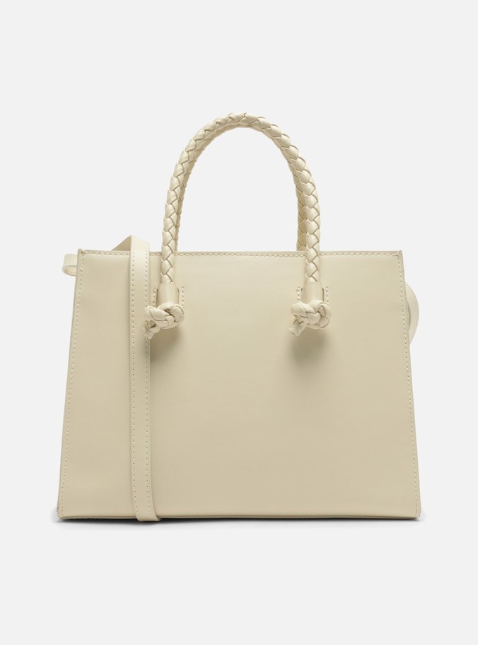 Bolsa Tote Branca Grande Alças Corda