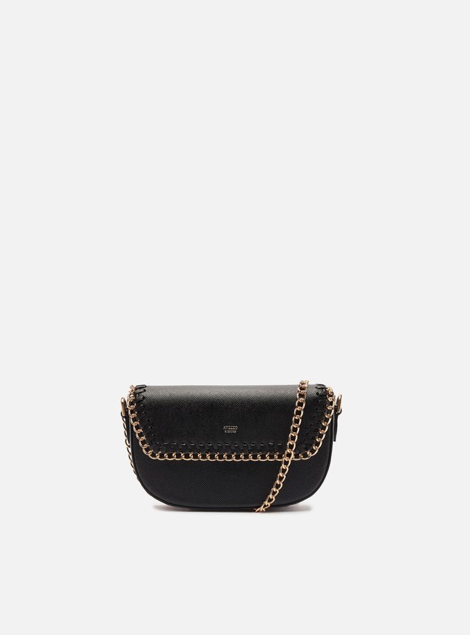 Bolsa Tiracolo Marrom Pequena Corrente