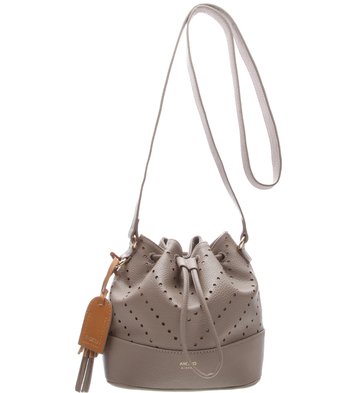 Bolsa Bucket Puntino Grigio