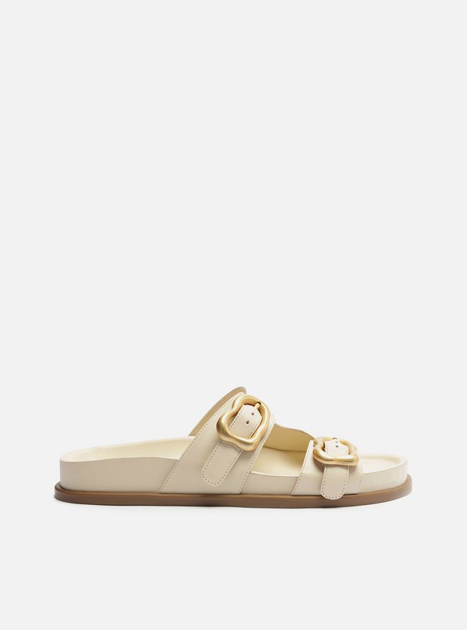 Papete Off-White Couro Fivelas Orgânicas