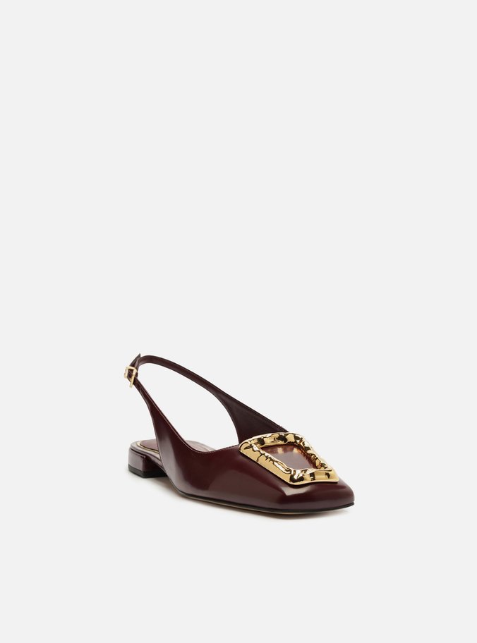 Sapatilha Vermelha Verniz Slingback