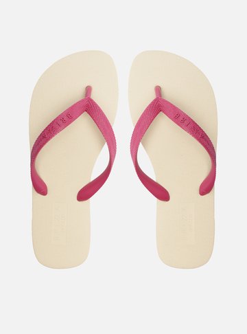 Chinelo de Dedo Rosa Bicolor Roma Basics