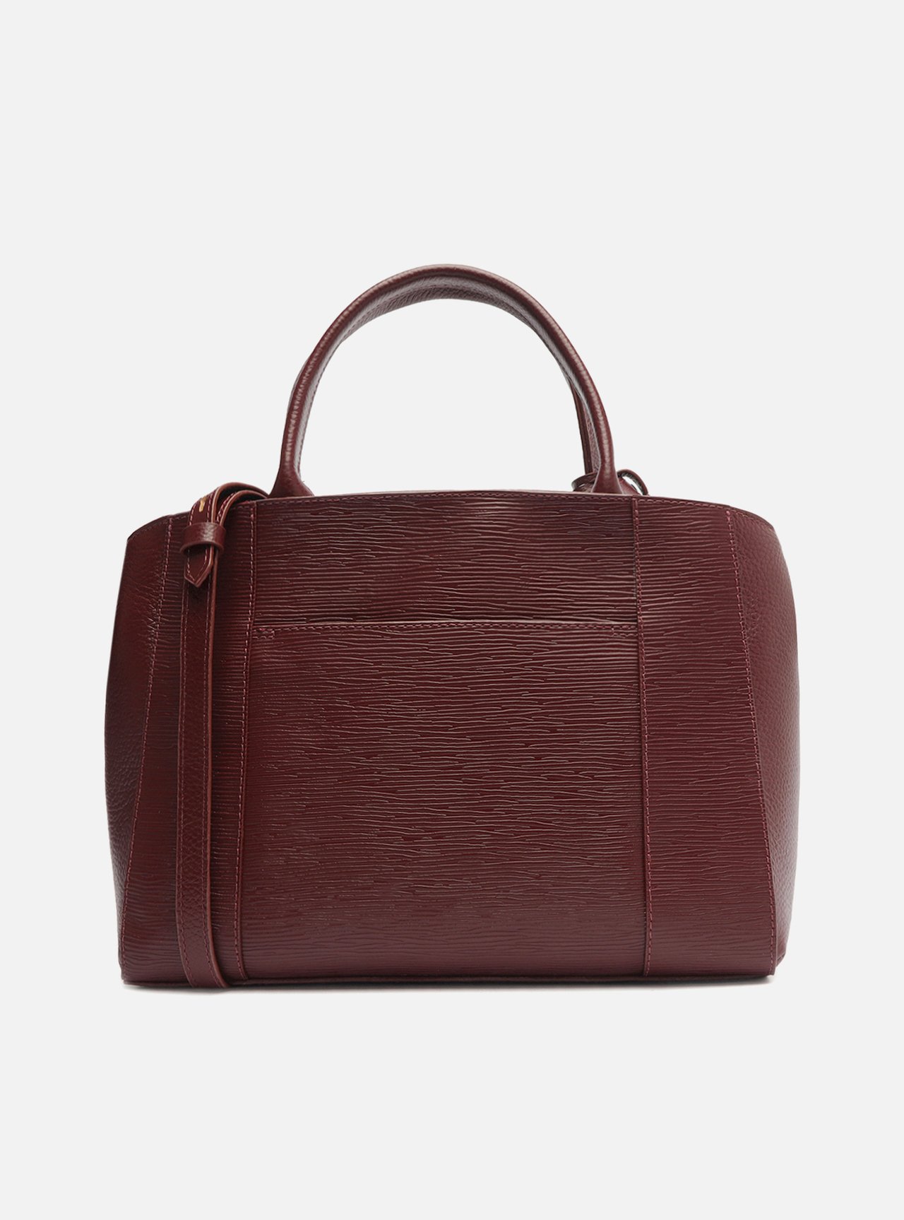 Bolsa Tote Vermelha Couro Wave Bella Média — foto 3
