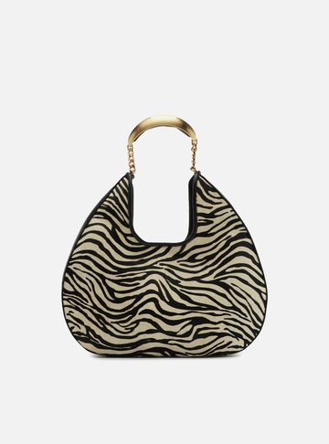 Bolsa Tiracolo Animal Print Média Metal Bold