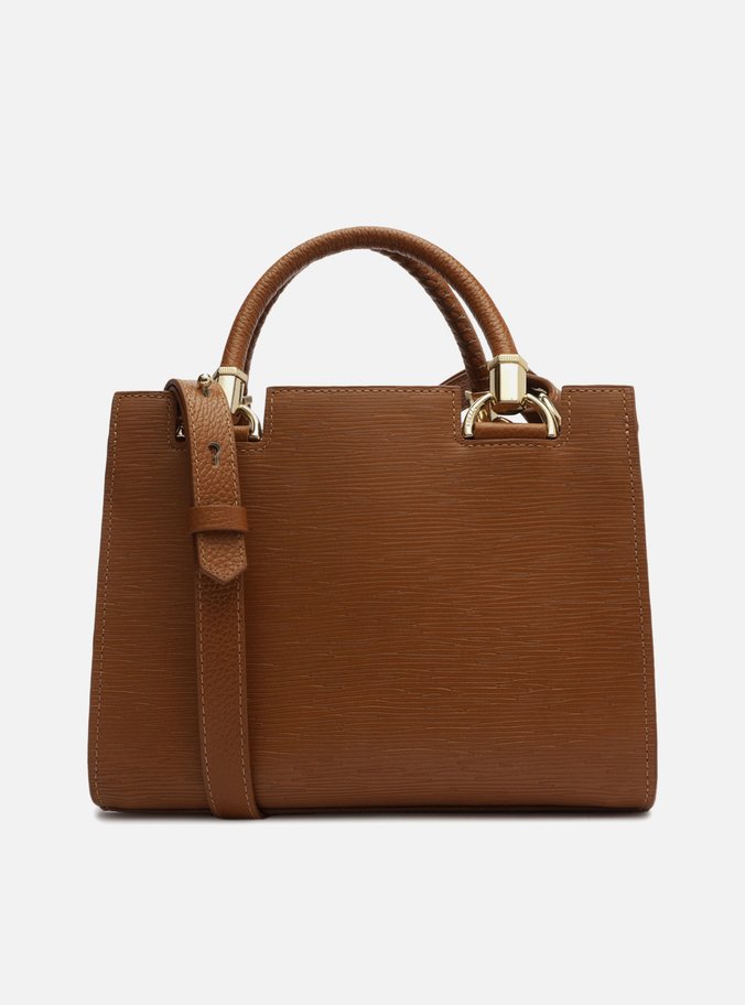 Bolsa Tote Marrom Couro Abraccio Média