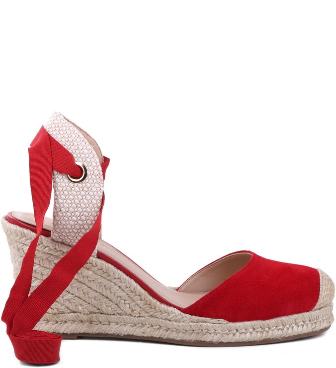 Espadrille Basic Suede Flame