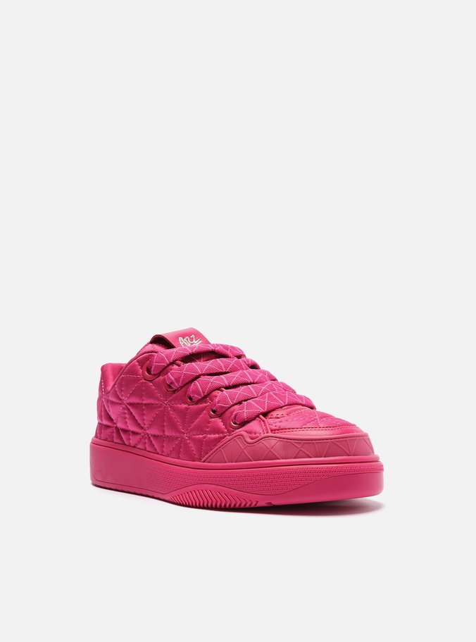 Tênis Rosa Multimaterial Matelassê A72