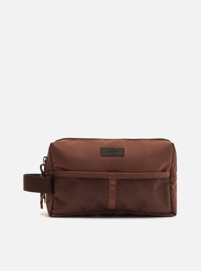 Necessaire Marrom Metais Brizza