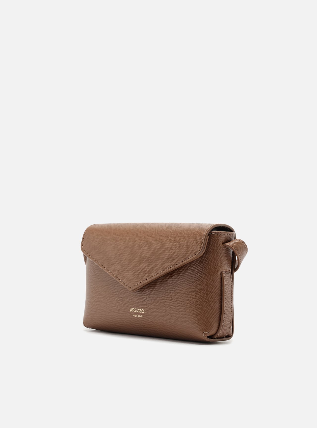 Bolsa Tiracolo Marrom Pequena Envelope — foto 2