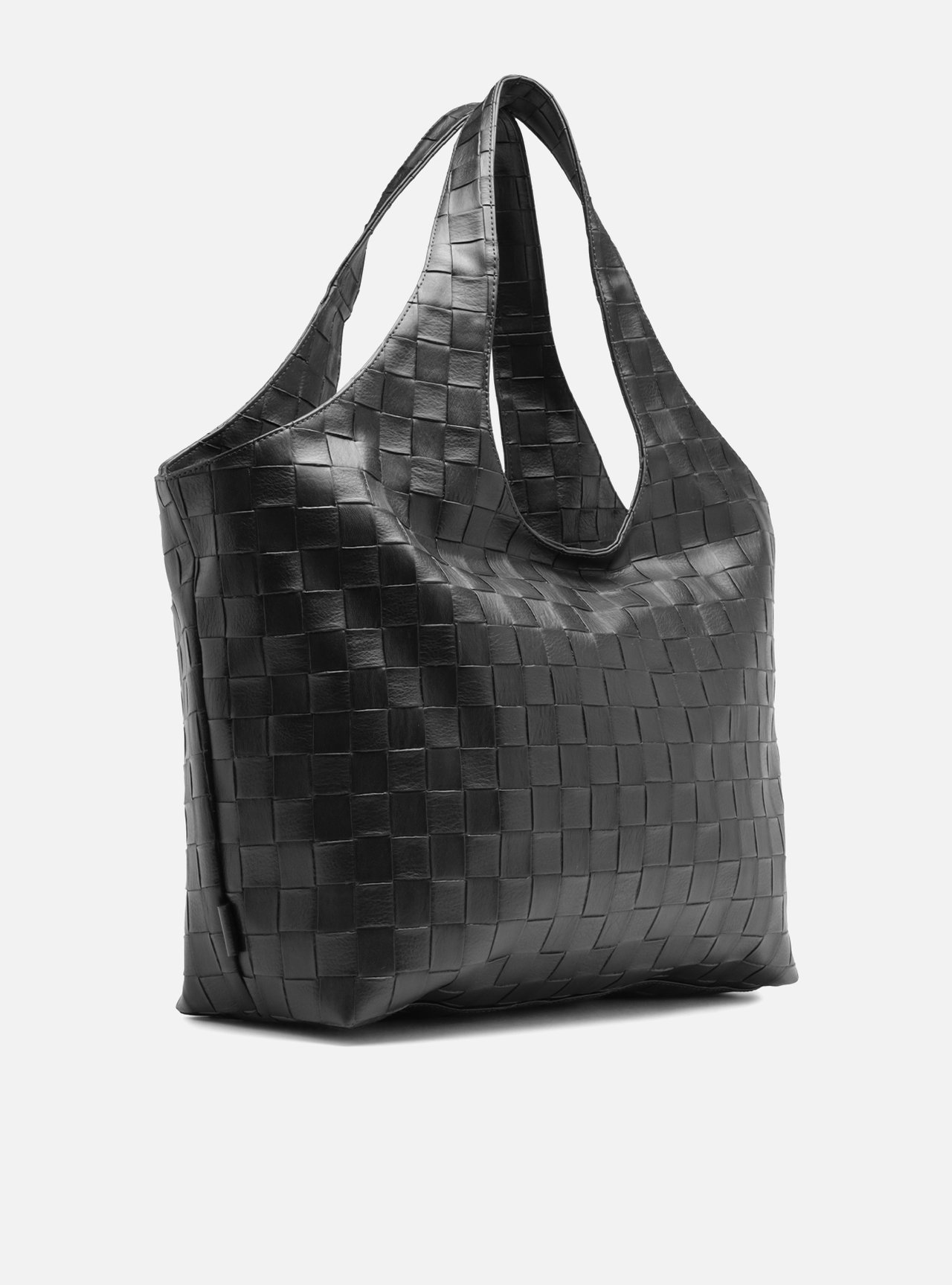 Bolsa Hobo Preta Grande Tressê — foto 5