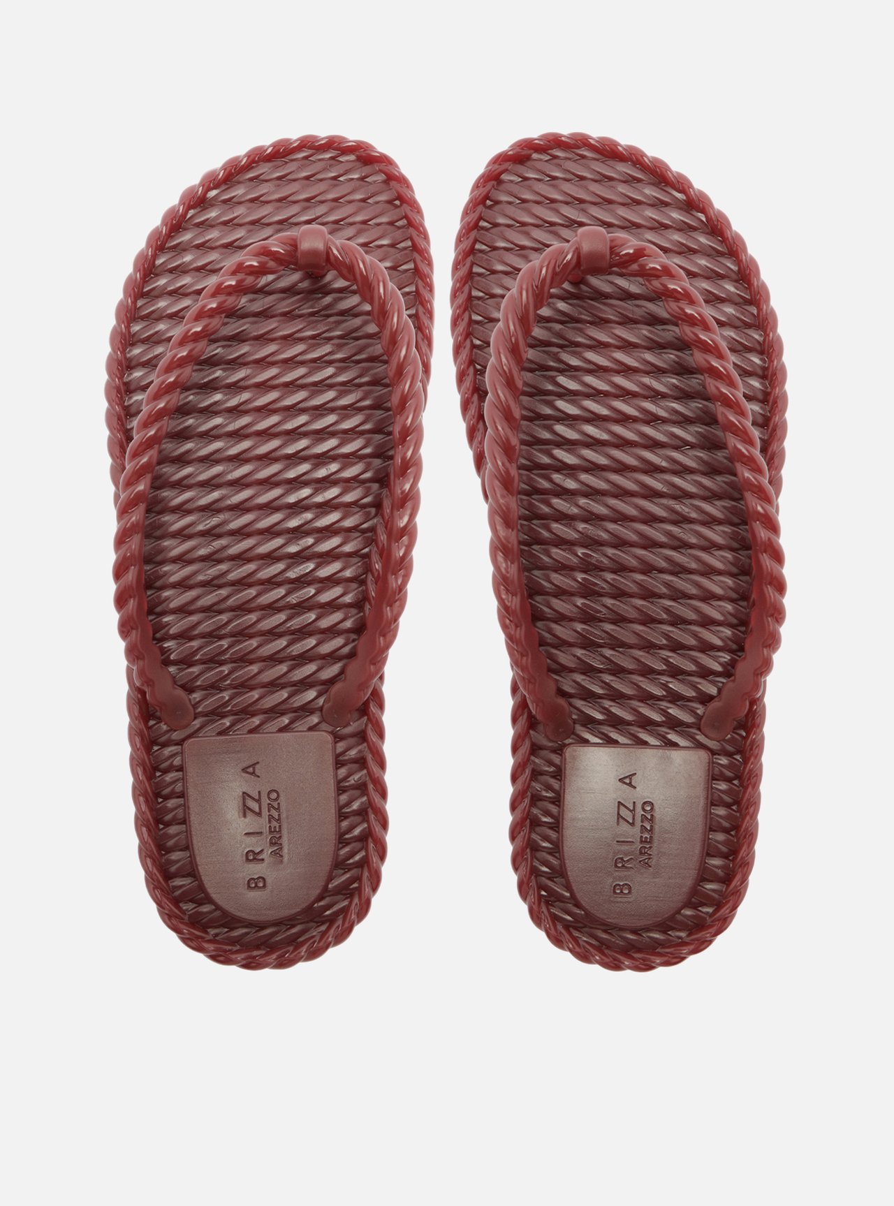 Chinelo de Dedo Vermelha Tressê Brizza — foto 1