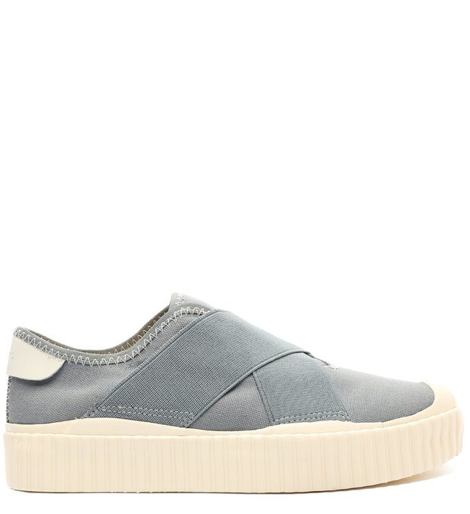 Tênis Azul Lona Flatform Elásticos ZZ Soul