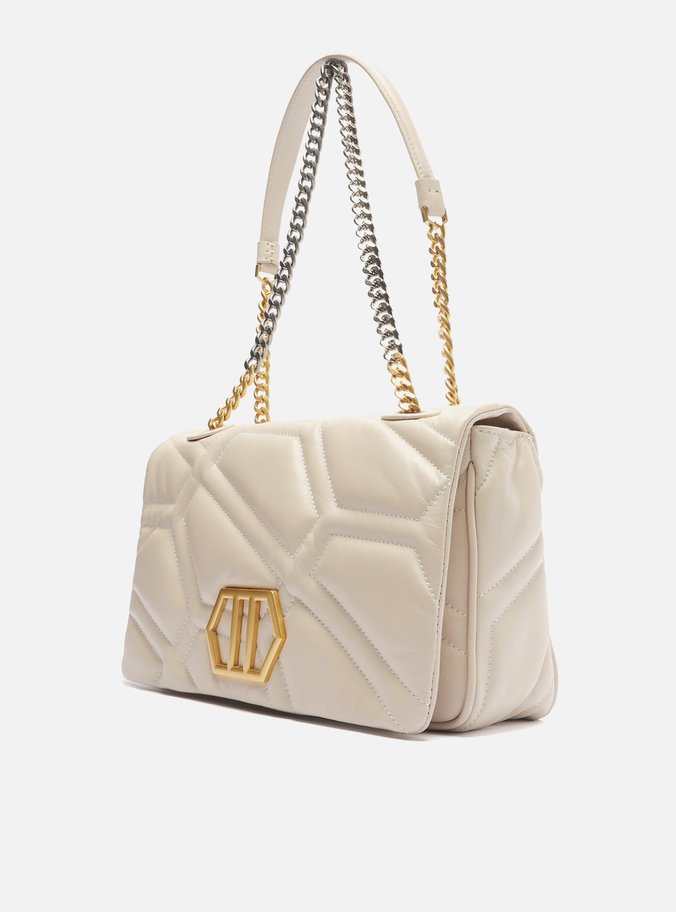 Bolsa Tiracolo Nude Couro Emma Média Longa