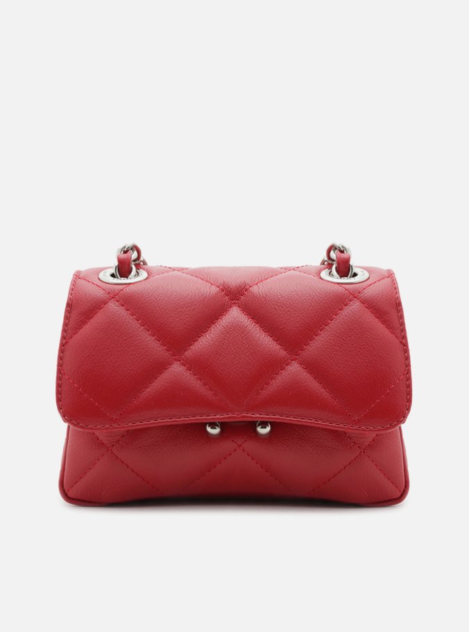Bolsa Tiracolo Vermelha Couro Mizz Pequena