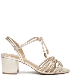 Sand lia Dourada Bloco Arezzo
