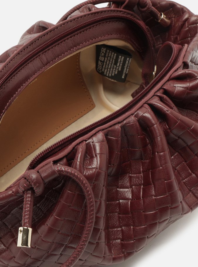 Bolsa Tiracolo Vermelha Couro Tressê Pequena