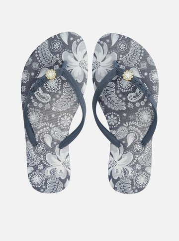 Arezzo — Chinelo de Dedo Azul Floral Essential Pin