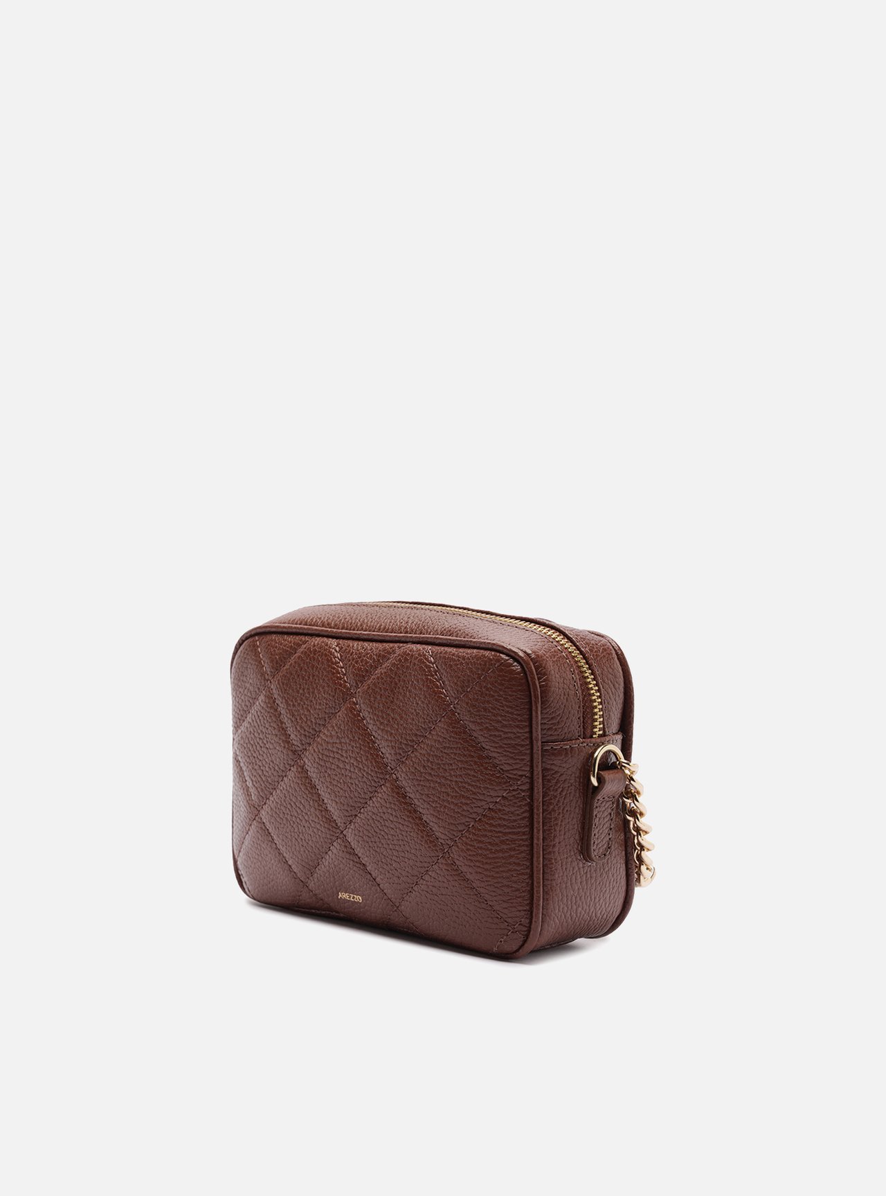 Bolsa Tiracolo Marrom Couro Matelassê Gab Pequena — foto 2