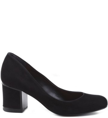 Scarpin Nobuck City Preto
