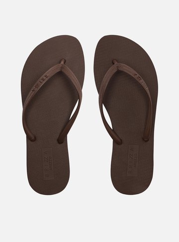 Arezzo — Chinelo de Dedo Marrom Flatform Brizza