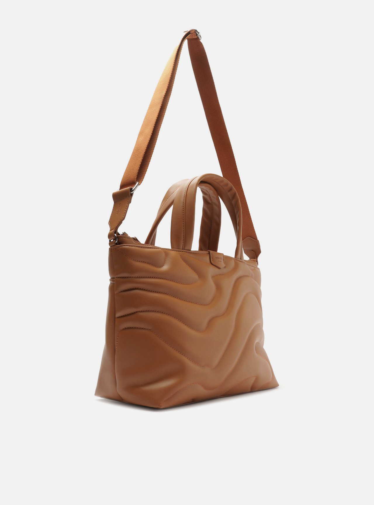 Bolsa Tote Marrom Grande Matelassê Alça Tiracolo — foto 5