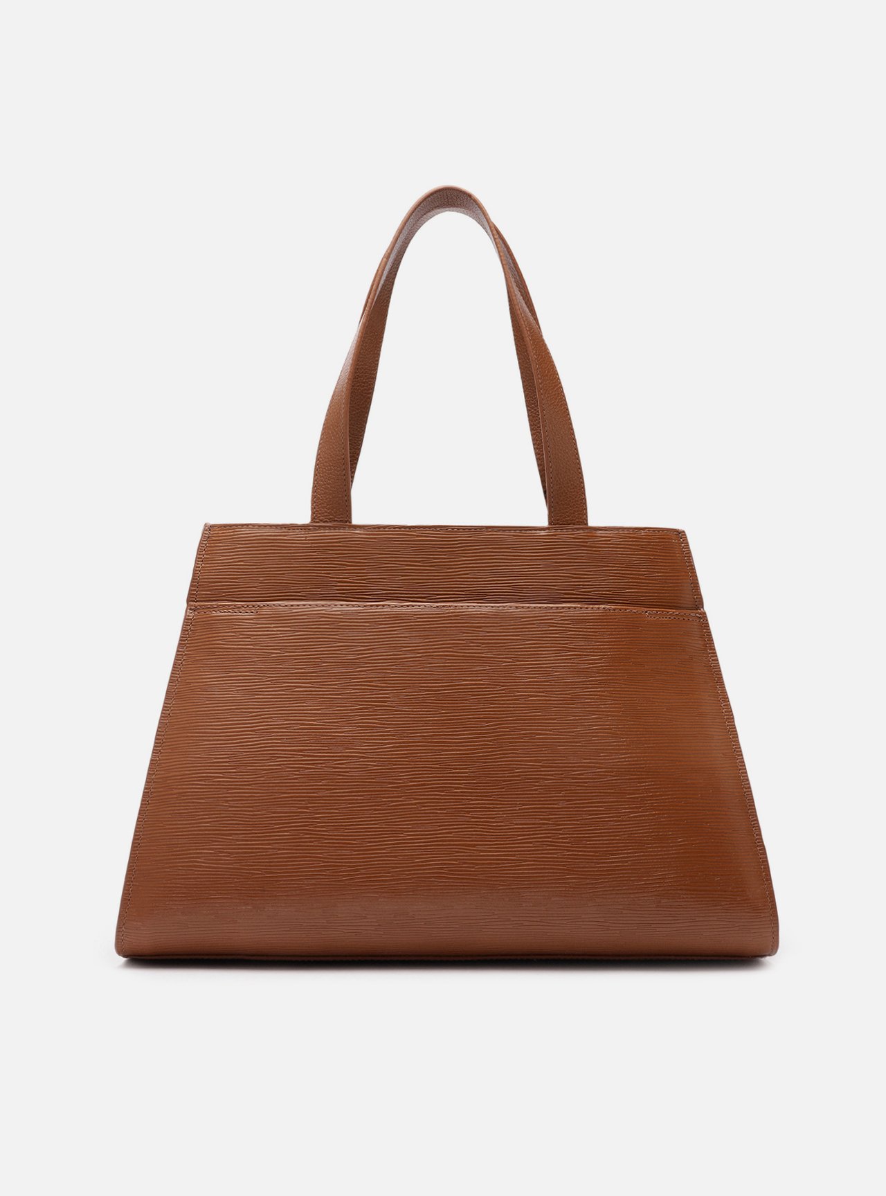 Bolsa Shopping Marrom Couro Jeni Grande — foto 3