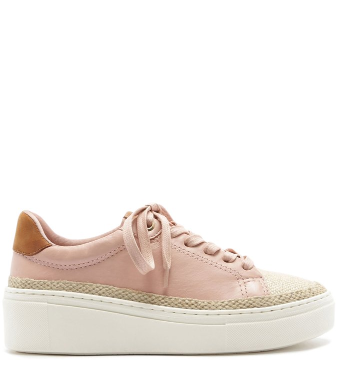 Tênis Nobuck Cadarço Linho Trança Sugar Blush
