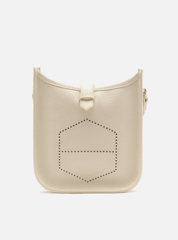 Bolsa Tiracolo Off-White Média Logo Perfurado