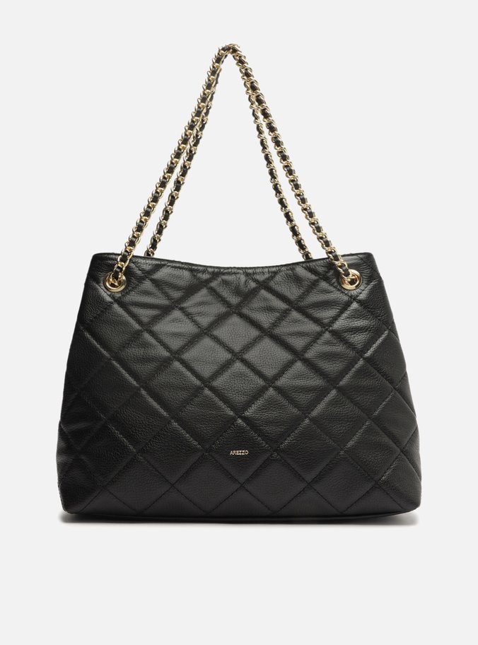 Bolsa Preta Tote Média