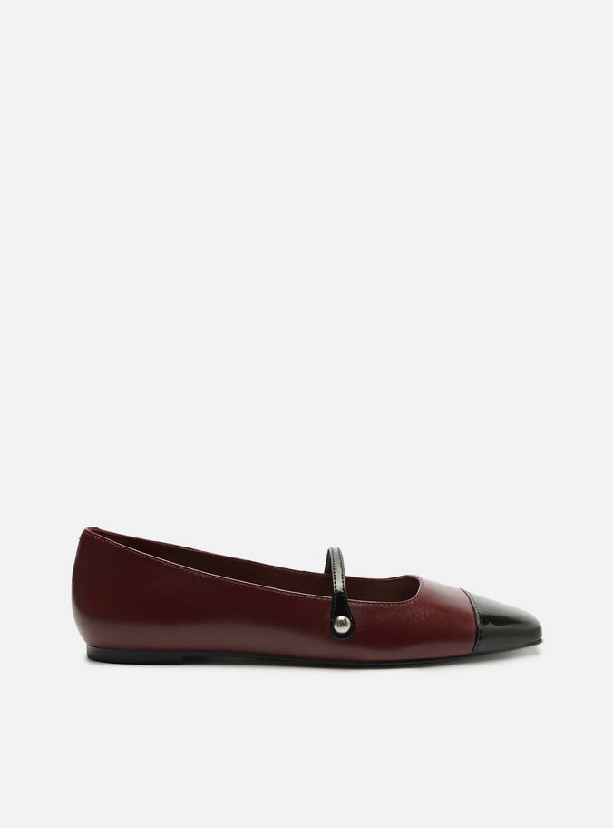 Sapatilha Boneca Bordê Cap Toe Preta