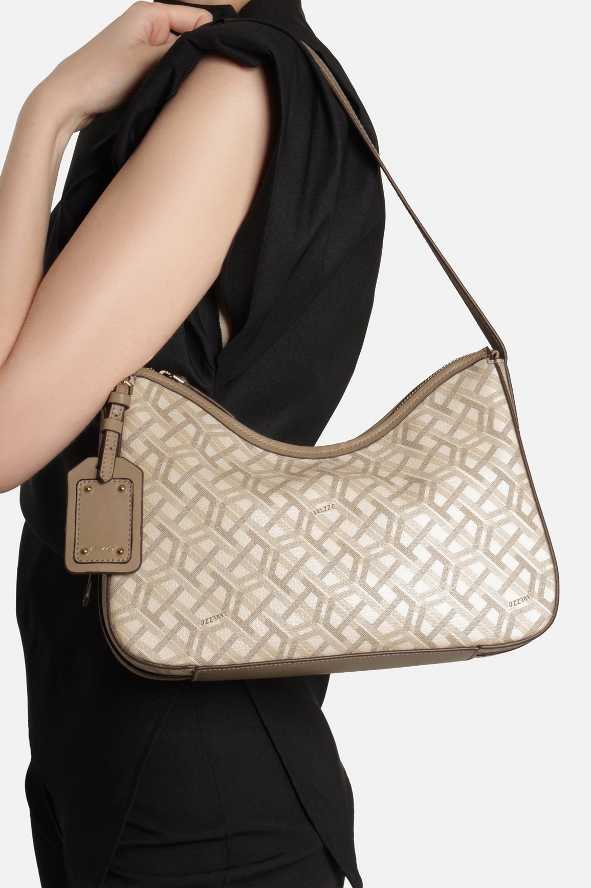 Bolsa Shoulder Multineutra Couro Média Monograma — foto 6