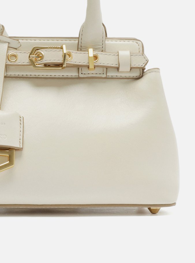Bolsa Tote Off-White Couro Pequena Bag Charm Victória