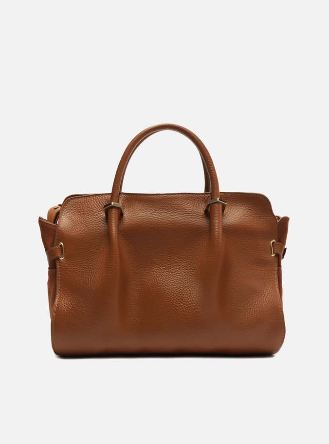 Bolsa Tote Marrom Couro Média Camurcina