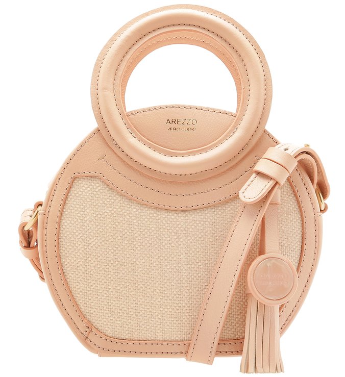 Bolsa Tiracolo Tecido Emma Pequena Verano Rose