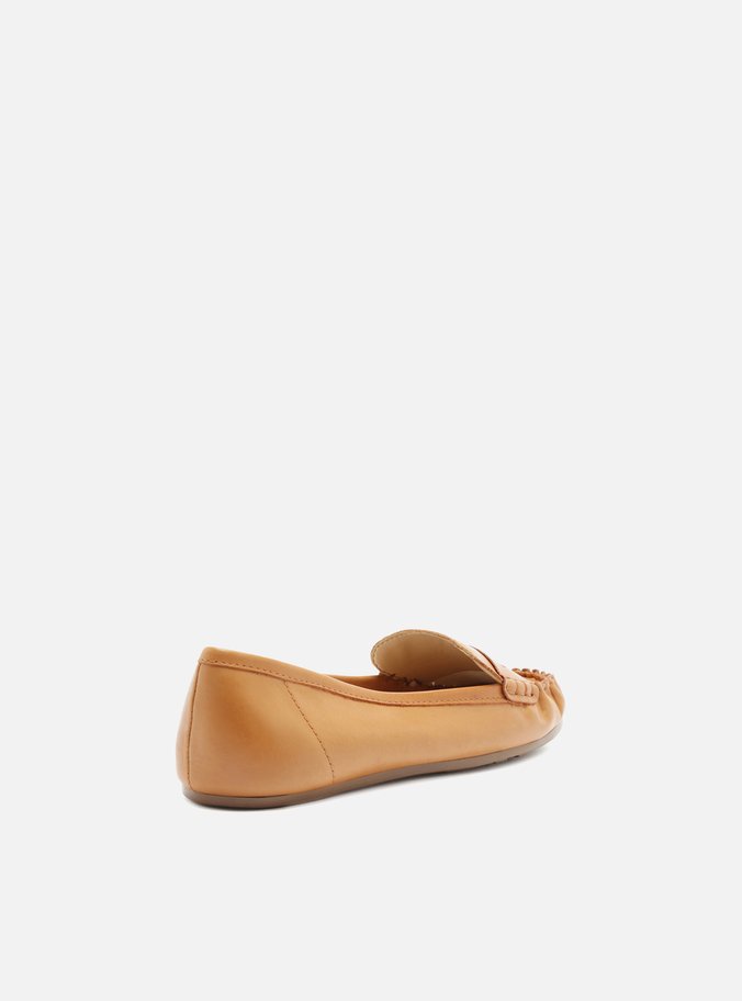 Mocassim Marrom Detalhe Franzido