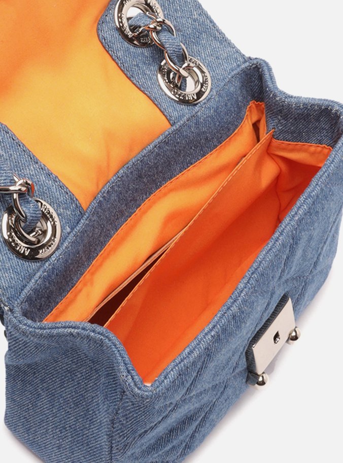 Bolsa Tiracolo Azul Jeans Mizz Pequena