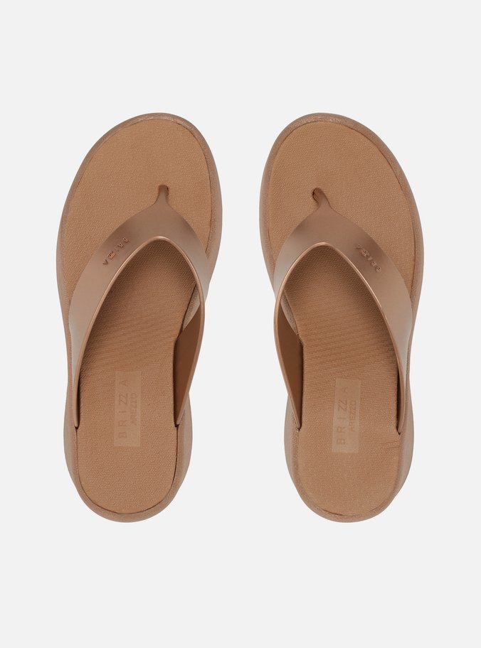 Tamanco Marrom Metal Flatform Barcelona