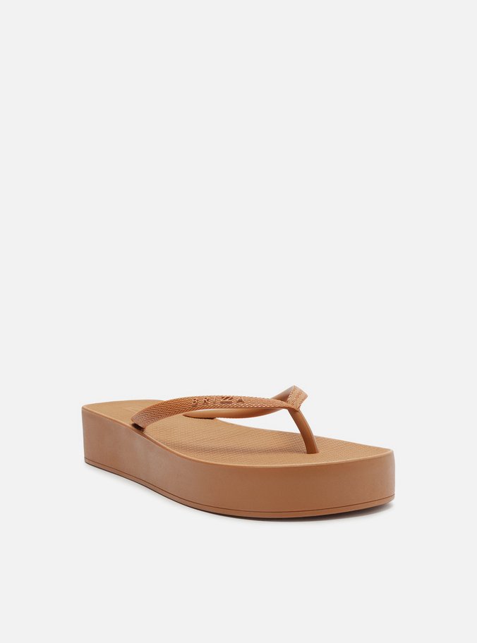 Chinelo Marrom Flatform Mykonos Basics